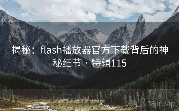 揭秘:flash播放器官方下载背后的神秘细节 · 特辑115 第2张 揭秘:flash播放器官方下载背后的神秘细节 · 特辑115 第2张